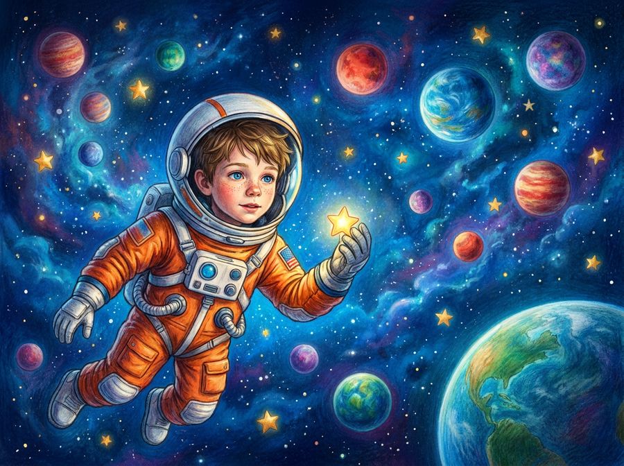 Сцена в космосе